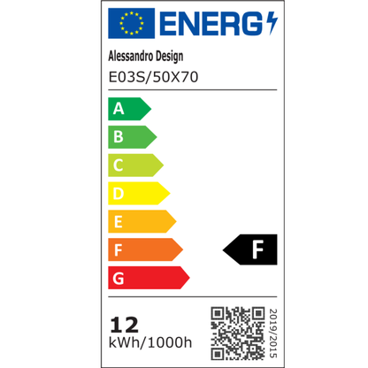 Oglinda LED Rectangulara, 50x70cm, EDGE Touch, Sistem Dezaburire, Rama Neagra