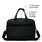 Geantă business laptop ASTANA, 40x20x30cm, Oxford, Negru