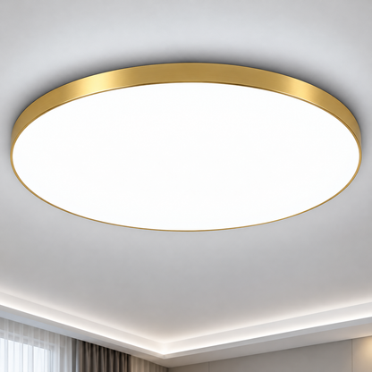 Plafoniera LED SOLIS 27cm 20W Lumina Rece Auriu