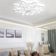 Lustra LED cu telecomanda BLOSSOM 146W, 12 Petale, lumina Rece/Calda/Neutra 3000k/4000k/6000k, Dimabila, Alb