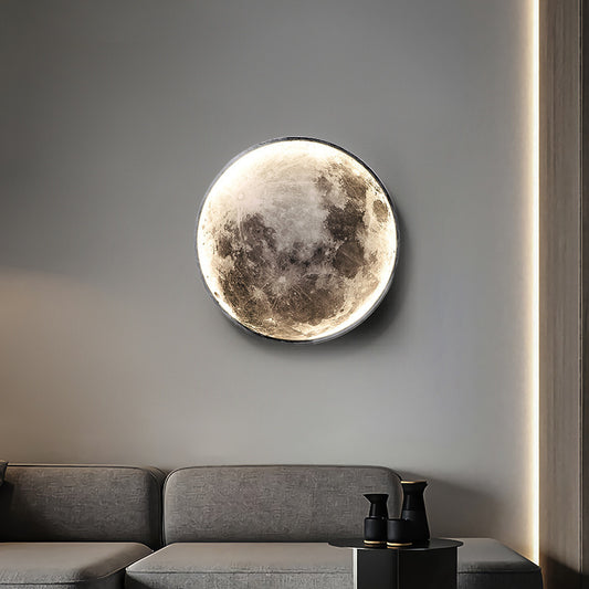 Aplica LED Decorativa Luna 55W Diametru 80CM Lumina Calda Neutra Rece 3000/4000/6000K
