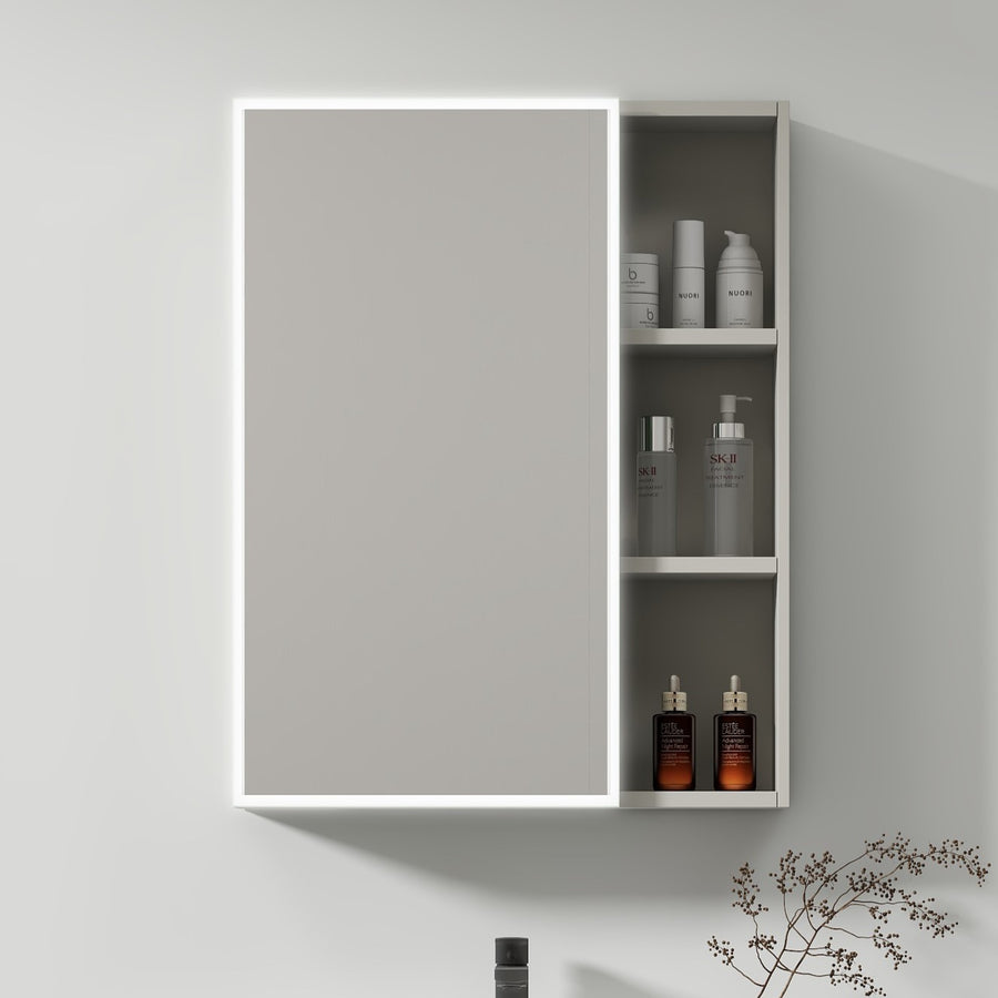 Mobilier Baie, Dulap Cu Oglinda LED T1141G/60 Gri