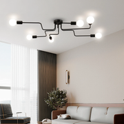 Lustra MODERNIST Hexa 6, 6x E27, Negru, Design Modern