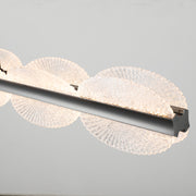 Lustra LED suspendata cu Telecomanda ISOTTA 105W, lumina Rece/Calda/Neutra 3000K/4000K/6000K, Dimabila,Inaltime Reglabila, Negru si Argintiu, Metal si Cristal