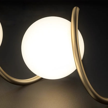 Lustra LOFT Haven, 3x G9, Alb Auriu, Metal, Inaltime Reglabila, Modern