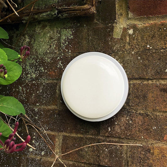 Aplica LED de Exterior AX310/162WH, 12W, Lumina Rece 3000K, Diametru 16cm, IP65, Alb