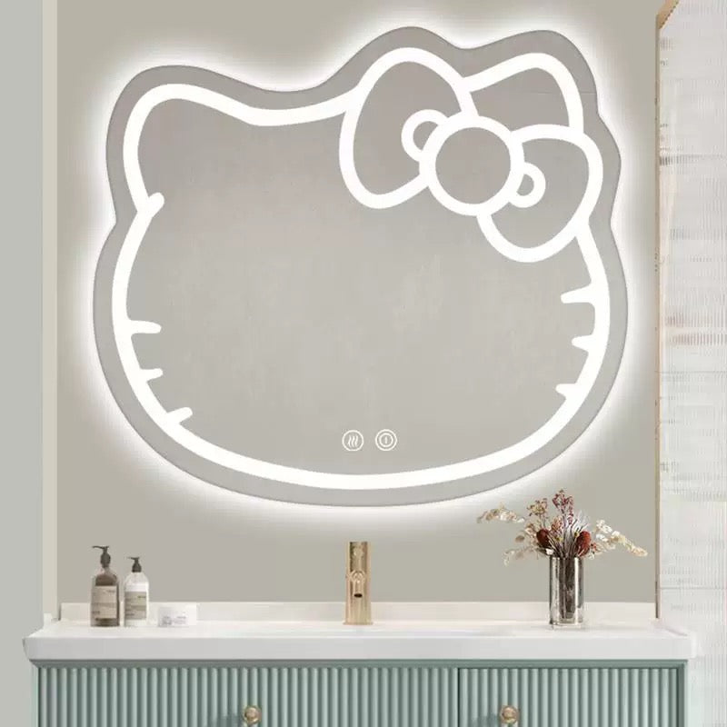 Oglinda LED Kitty Pisica, 80X70, Touch, Sistem Dezaburire, Dimabila