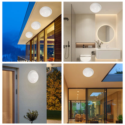 Aplica LED de Exterior 24W, AX310/218WH, Diametru 22, Lumina Rece 3000K, IP65, Alb