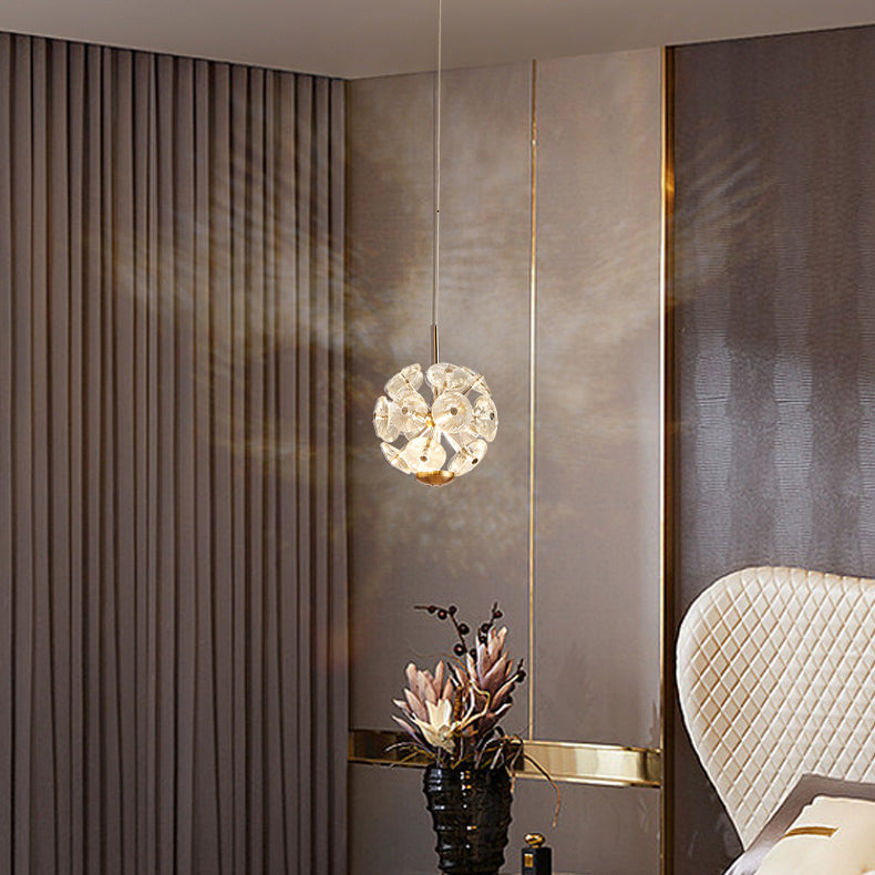 Candelabru Cristal LED KILKENNY Culmino, 144W, Lumina Neutra, Diametru 60cm, Auriu