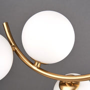 Lustra LOFT Atrium, 3x G9, Alb Auriu, Metal, Inaltime Reglabila