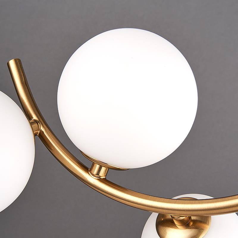 Lustra LOFT Atrium, 3x G9, Alb Auriu, Metal, Inaltime Reglabila