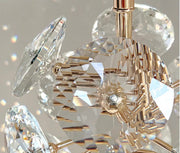 Candelabru Cristal LED KILKENNY Culmino, 144W, Lumina Neutra, Diametru 60cm, Auriu