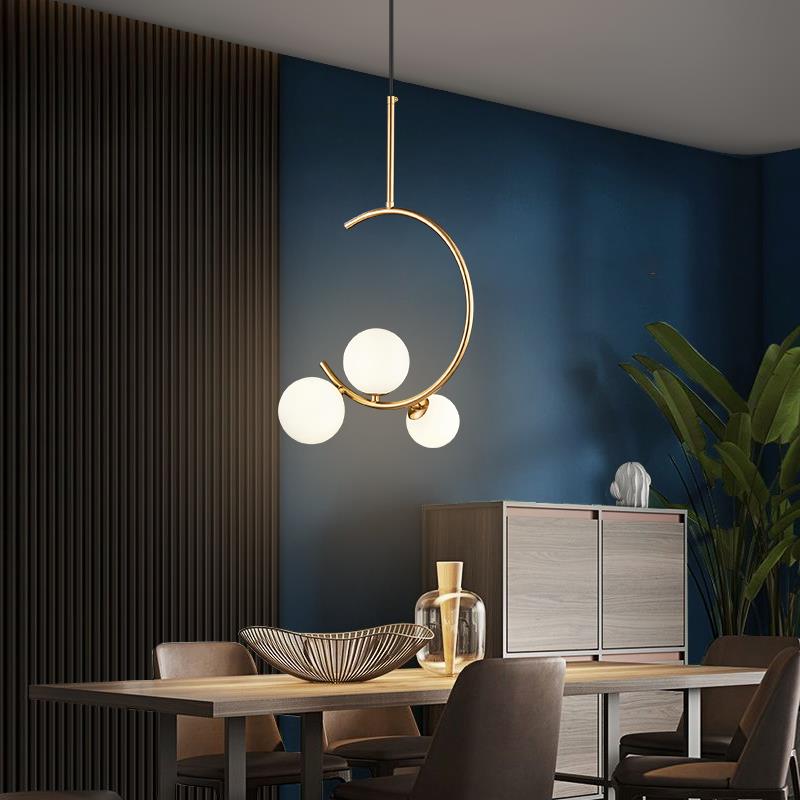 Lustra LOFT Atrium, 3x G9, Alb Auriu, Metal, Inaltime Reglabila