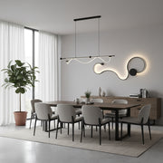 Aplica LED Delilah 36W Decorativa Lumina Rece/Calda/Neutra Metal si SIlicon Negru