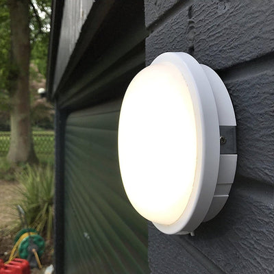 Aplica LED de Exterior 24W, AX310/218WH, Diametru 22, Lumina Rece 3000K, IP65, Alb