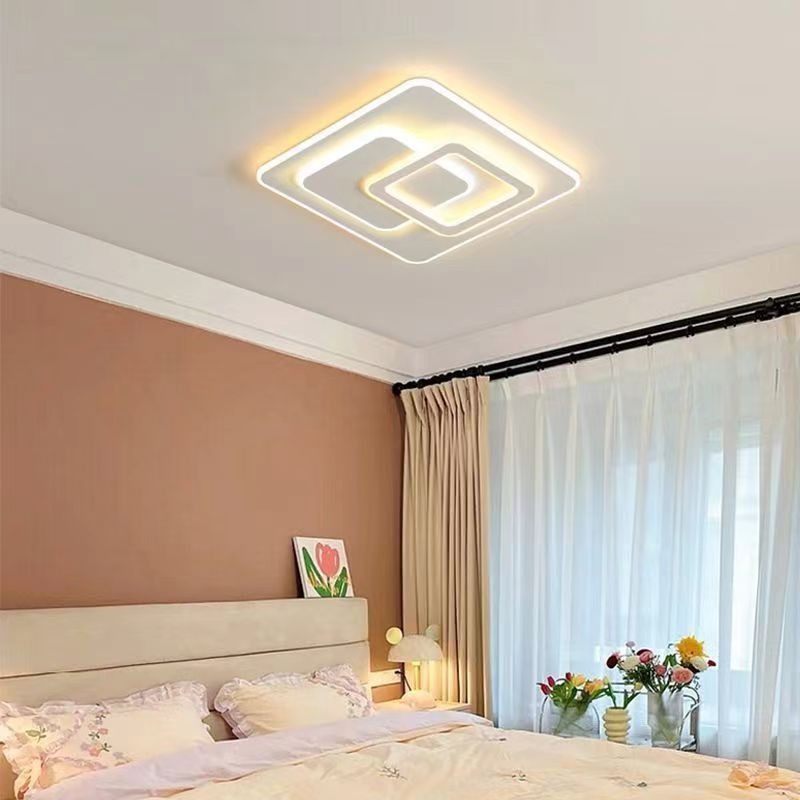 Lustra LED cu telecomanda NOLUX 34W,  Patrata, lumina Rece/Calda/Neutra, Dimabila, Alb