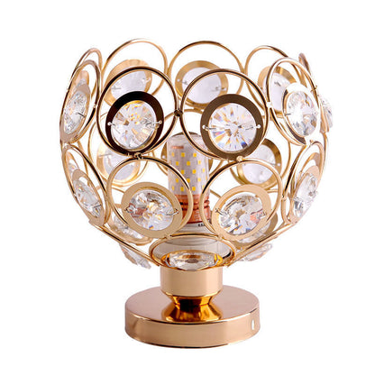 Lustra Vera, 1*E27, Auriu, Metal si Cristal