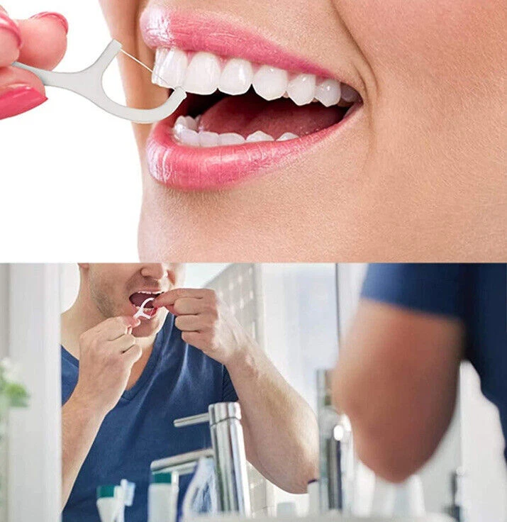 Set 100 buc Scobitori cu ata dentara