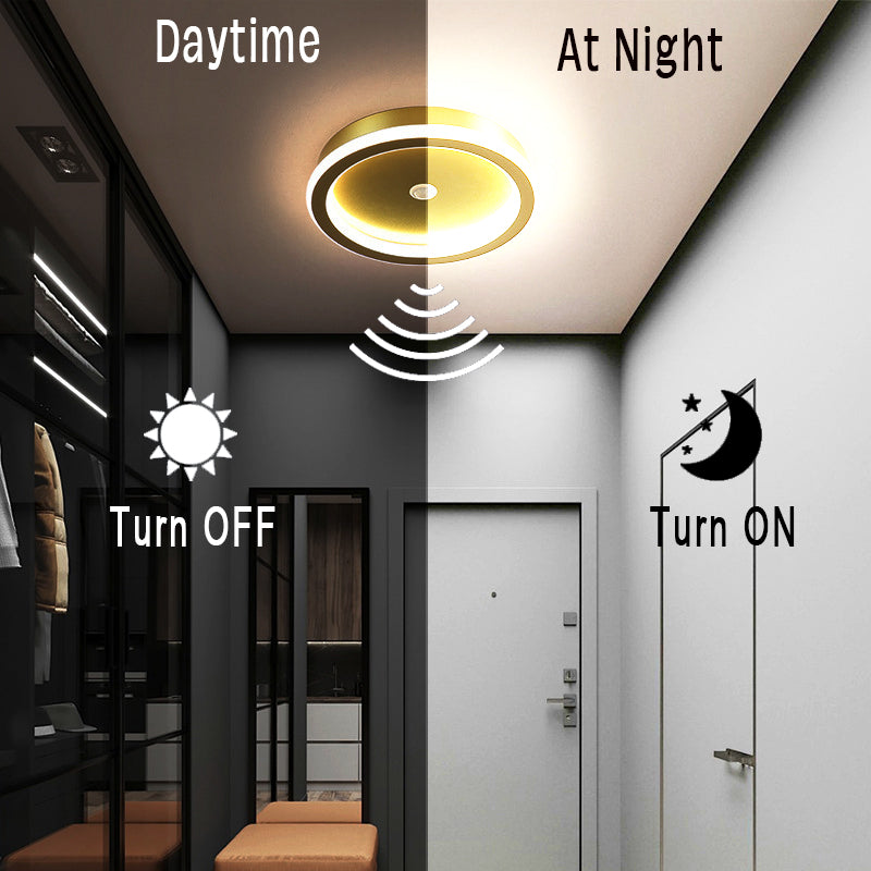 Lustra LED cu Senzor Miscare PS500BK, 28W, lumina Rece/Calda/Neutra