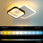 Lustra LED MARCELO 30W, lumina Rece/Calda/Neutra Alb Negru