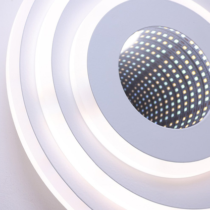 Lustra LED NEXA ROTUND 3D 38W,  lumina Rece/Calda/Neutra, Alb