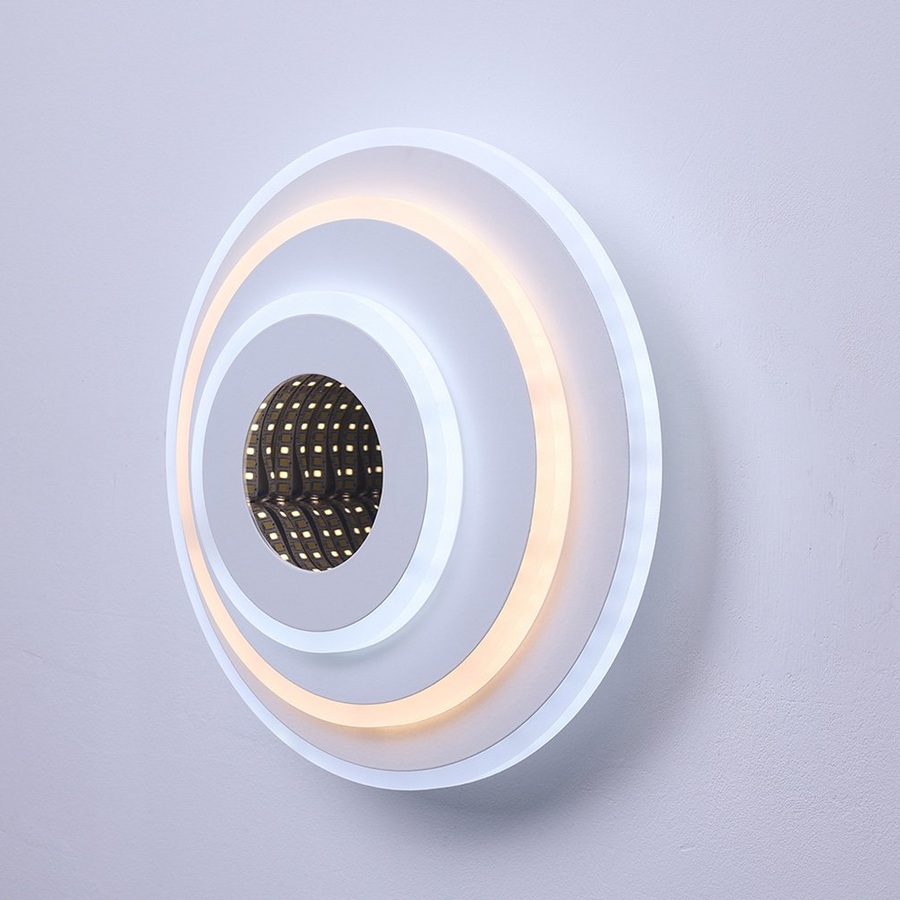 Lustra LED NEXA ROTUND 3D 38W,  lumina Rece/Calda/Neutra, Alb