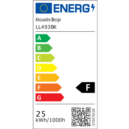 Lustra LED MODERNA 25W, Lungime 20 cm, Patrata, lumina Rece/Calda/Neutra, Negru