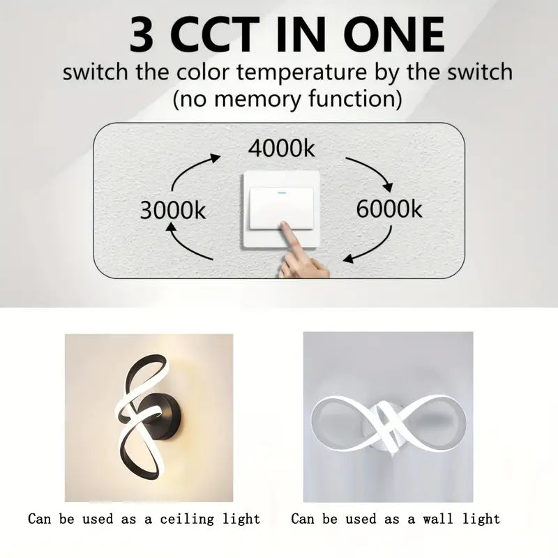 Lustra LED VERTEX CIRCULA 22W, 2 Cercuri, Rame Metalice, lumina Rece/Calda/Neutra, Alb