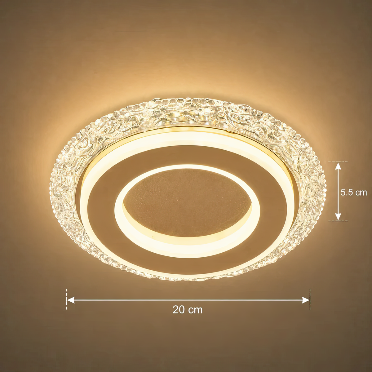 Lustra LED AGOL Petito LL726GD, dimensiuni