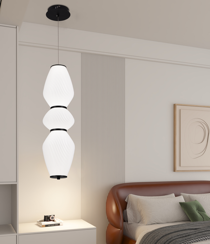 Lustra Suspendata LT022/3WH, 3xE27, Diametru 66 cm, Inaltime 16.5 cm, Alb, Plexiglas, Fier