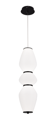 Lustra Suspendata LT022/3WH, 3xE27, Diametru 66 cm, Inaltime 16.5 cm, Alb, Plexiglas, Fier