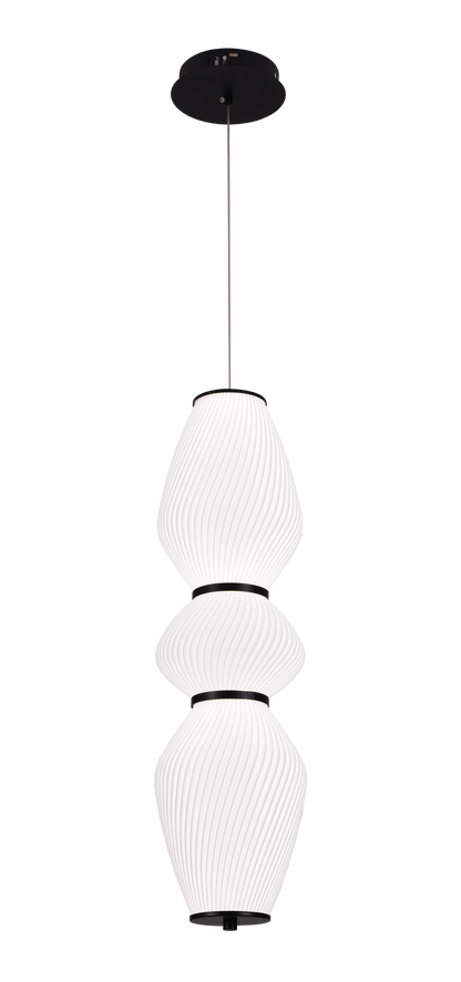 Lustra Suspendata LT022/3WH, 3xE27, Diametru 66 cm, Inaltime 16.5 cm, Alb, Plexiglas, Fier