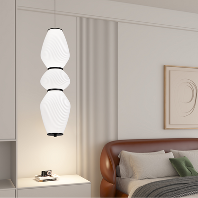 Lustra Suspendata LUMA, 3xE27, Diametru 66 cm, Inaltime 16.5 cm, Alb, Plexiglas, Metal