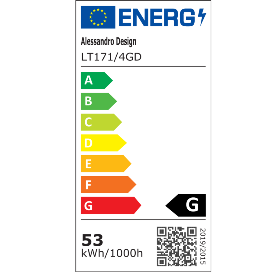 Lustra LED cu Telecomanda LINEX, 54W, Lumina 3000K/4000K/6000K, Dimabila, Auriu