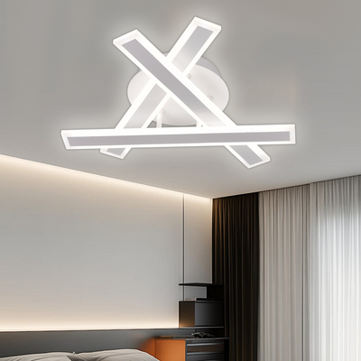 Lustra LED cu Telecomanda ZYRON Nobile, 62W, 40x5.5x10, Lumina Rece/Calda/Neutra, Dimabila, Alb, Metal, Plexiglas