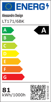 Lustra LED cu Telecomanda LINEX, 81W, 6 Elemente, Liniara, lumina Rece/Calda/Neutra, Dimabila, Negru
