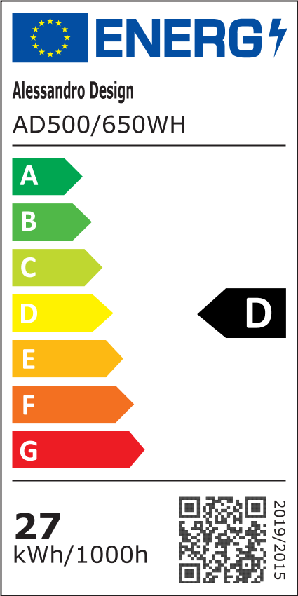 Aplica LED Pena 63cm, 27W, lumina Rece/Calda/Neutra, Alb