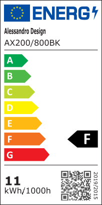 Aplica LED de Exterior Mack, Lungime 80cm, 11W, IP65, Lumina neutra, Metal, Liniar, Negru