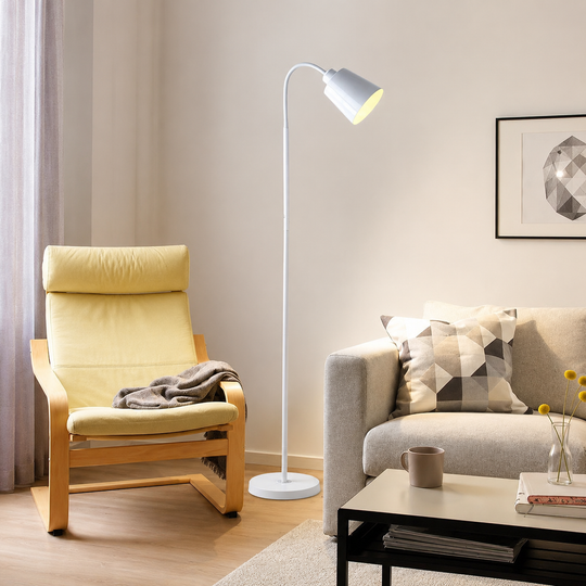 Lampadar SORIO, 1 x E27, Metal, Alb