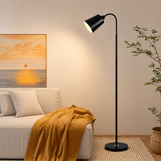 Lampadar SORIO, 1 x E27, Metal, Negru