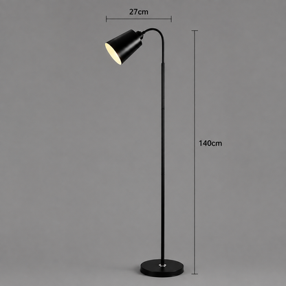 Lampadar ARKALYK, 1 x E27, Metal, Negru