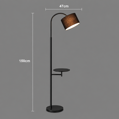Lampadar BALKHASH, 1 x E27, Metal, Negru