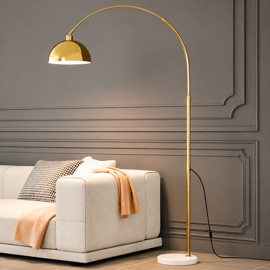 Lampadar TURKISTAN, 1 x E27, Metal, Auriu