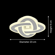 Lustra LED CRINELLA 45W, Diametru 23cm, lumina Rece/Calda/Neutra, Alb Lustra LED Default Title Alessandro Design