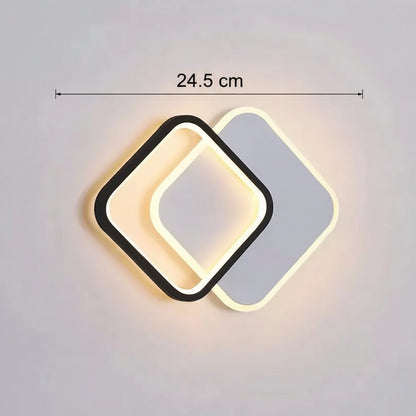 Lustra LED MARCELO 30W, lumina Rece/Calda/Neutra Alb Negru