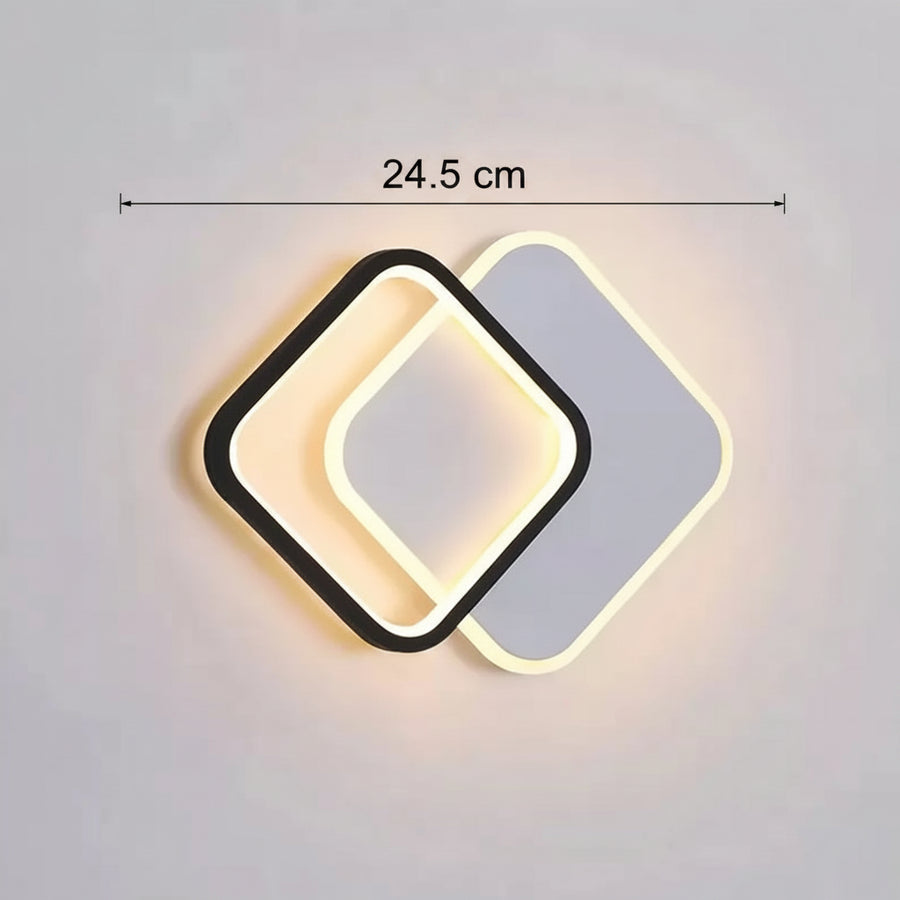 Lustra LED MARCELO 30W, lumina Rece/Calda/Neutra Alb Negru