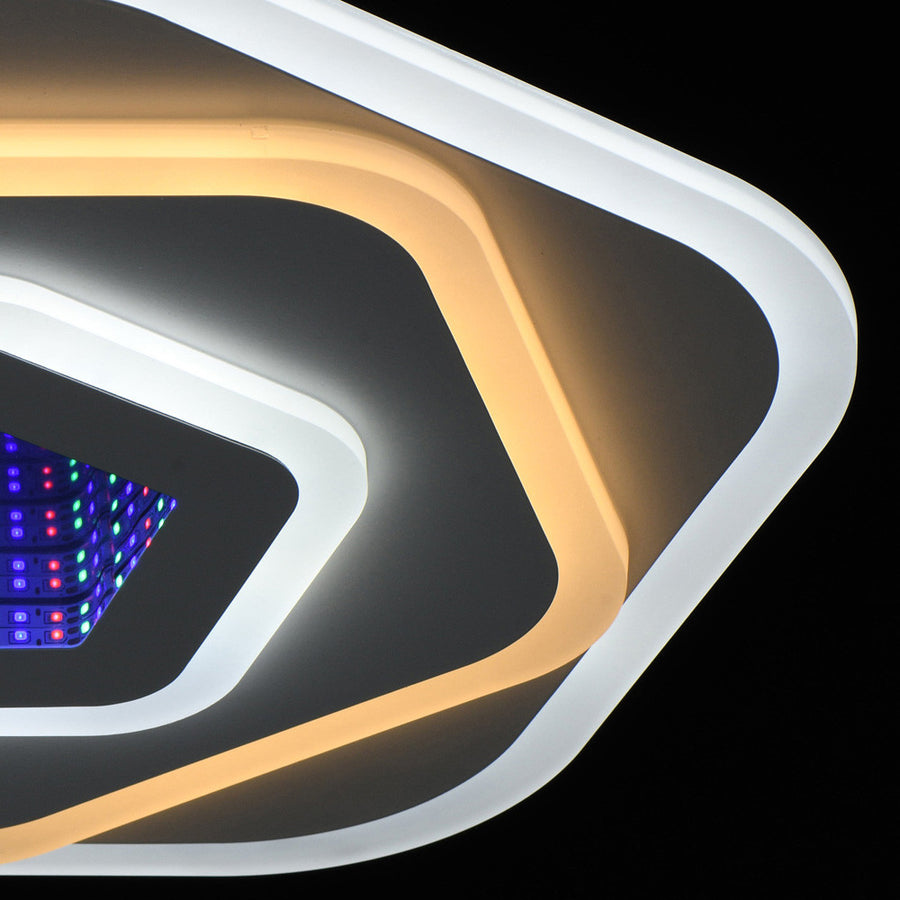 Lustra LED NEXA 3D 39W, Diametru 23cm, lumina Rece/Calda/Neutra , Alb Lustra LED Default Title Alessandro Design