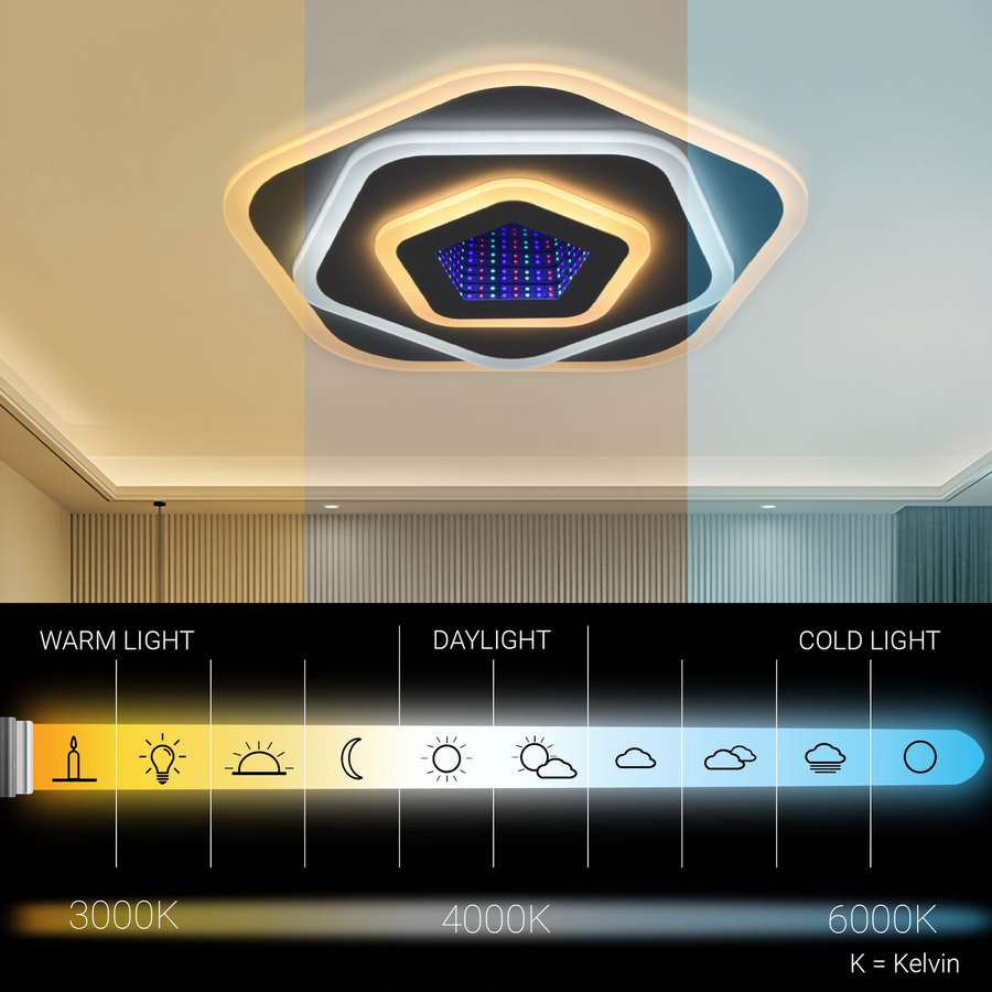 Lustra LED NEXA 3D 39W, Diametru 23cm, lumina Rece/Calda/Neutra , Alb Lustra LED Default Title Alessandro Design