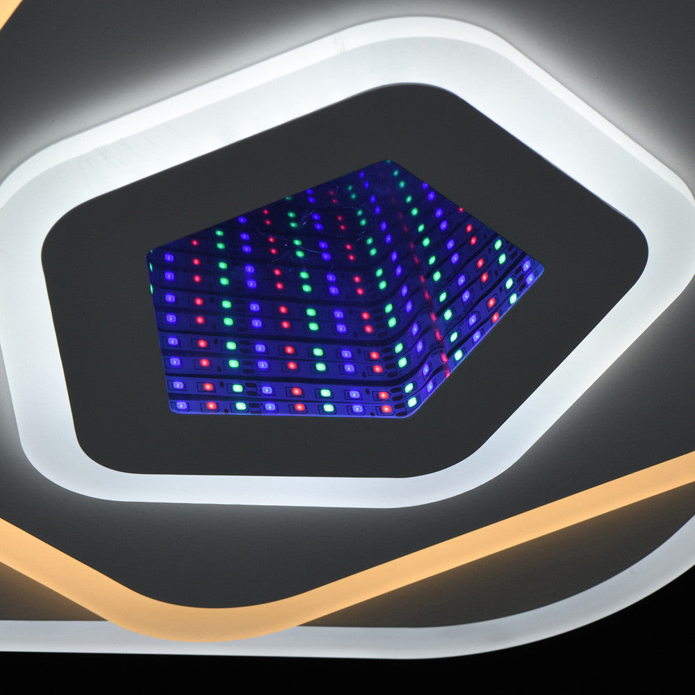 Lustra LED NEXA 3D 39W, Diametru 23cm, lumina Rece/Calda/Neutra , Alb Lustra LED Default Title Alessandro Design
