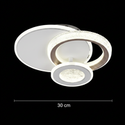 Lustra LED NYXORA 44W, 3 Cercuri, lumina Rece/Calda/Neutra, Alb Lustre LED Default Title Alessandro Design